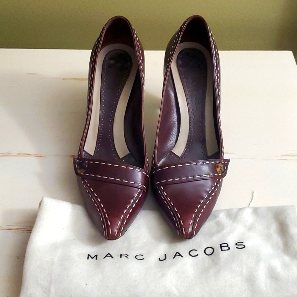 Marc Jacobs Brown Leather Heels Timeless Design